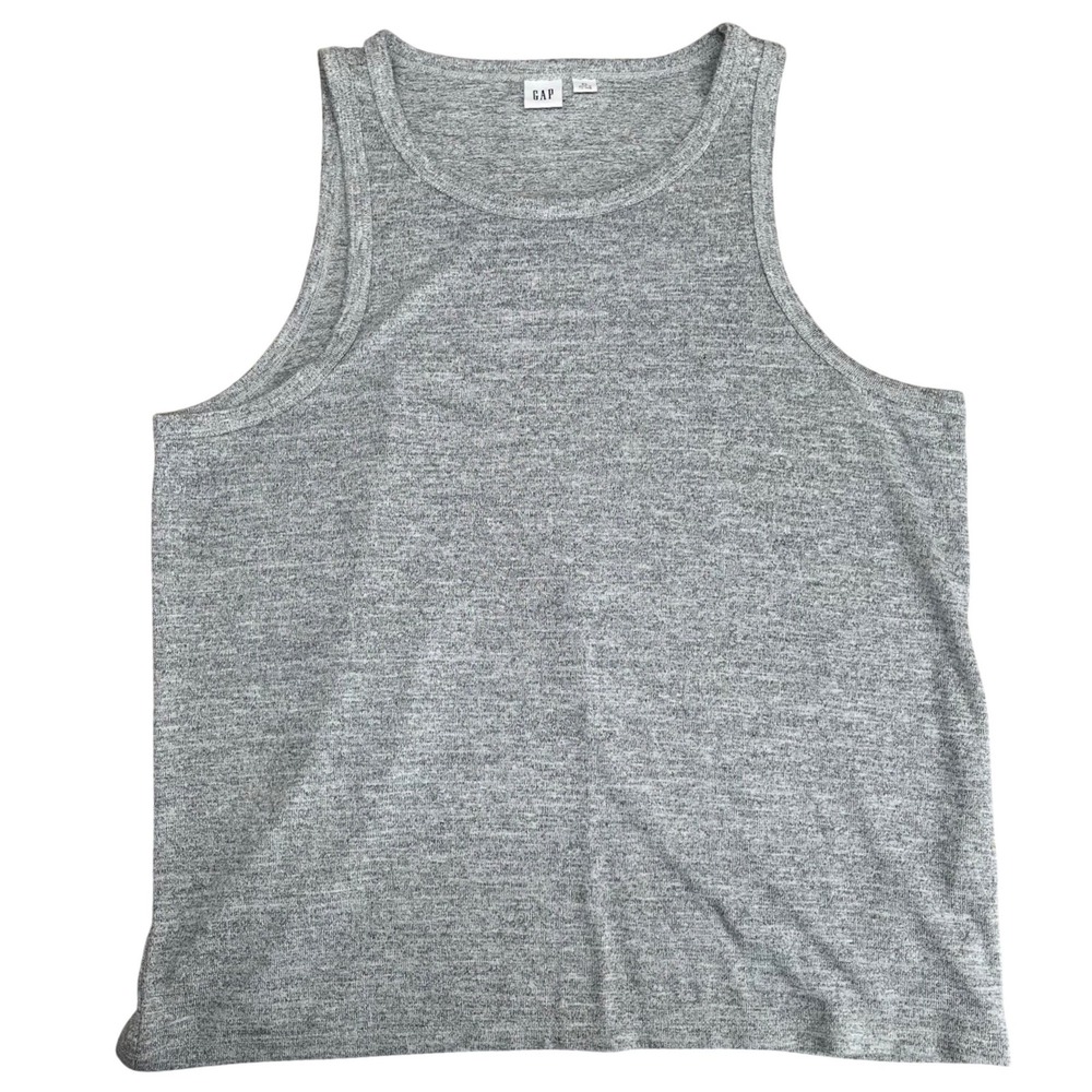 GAP Tank Top Women XL Gray Heathered Sleeveless Soft Casual Basic Everyday Tank